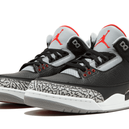 Nike Sko Air Jordan 3 Sort Cement (2018)